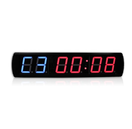 שעון טיימר לקיר בעל מסך LED איכותי לשימוש בחדרי כושר כולל שלט לשליטה מרחוק
