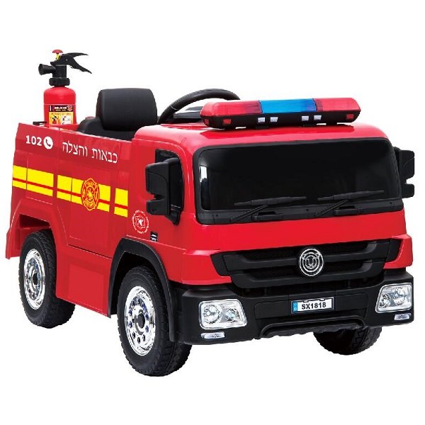 מכונית ממונעת 12V לילדים 248574 כבאית מבית CITYSPORT