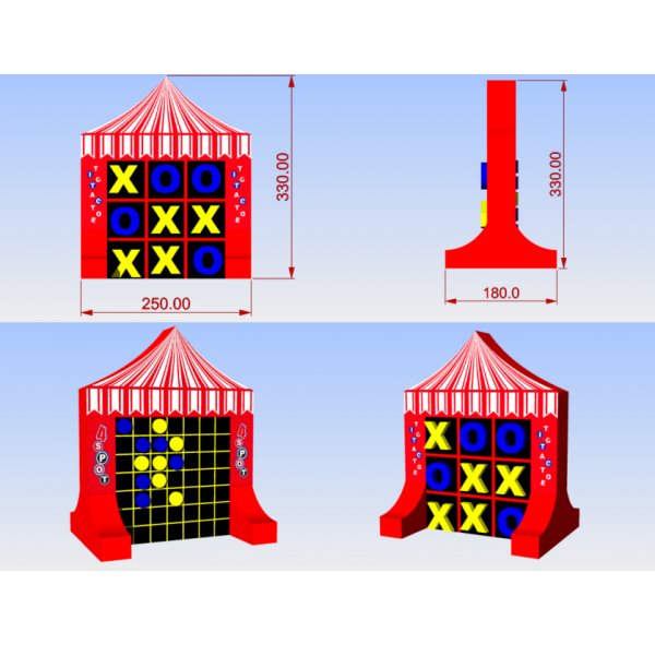 מתנפח איקס עיגול משולב 4 בשורה 125847 מבית CITYSPORT