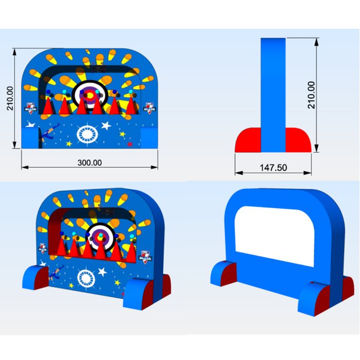 מתנפח הכדורים המעופפים ICE CREAM 125848 מבית CITYSPORT
