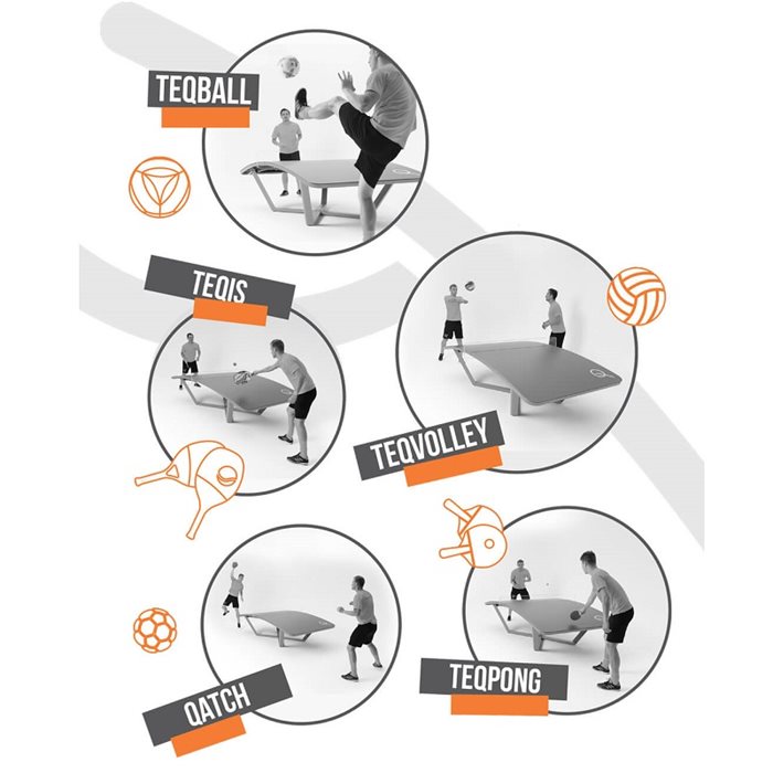 שולחן משחק חוץ טקבול מקורי דגם SMART רב שימושי 393023 מבית TEQBALL
