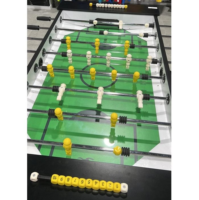 שולחן כדורגל מקצועי 100795 בגודל 4.5 פיט עם משטח זכוכית מבית CITYSPORT