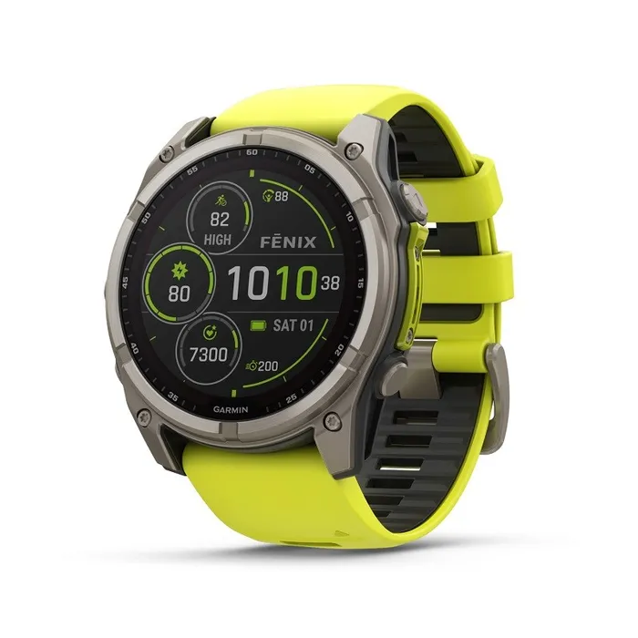 שעון חכם בקוטר 51 מ";מ 242923 FENIX 8 SAPPHIRE SOLAR TITANIUM מבית GARMIN