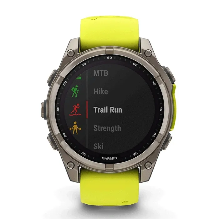 שעון חכם בקוטר 51 מ";מ 242923 FENIX 8 SAPPHIRE SOLAR TITANIUM מבית GARMIN