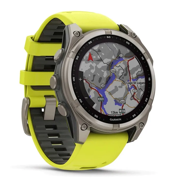 שעון חכם בקוטר 51 מ";מ 242923 FENIX 8 SAPPHIRE SOLAR TITANIUM מבית GARMIN