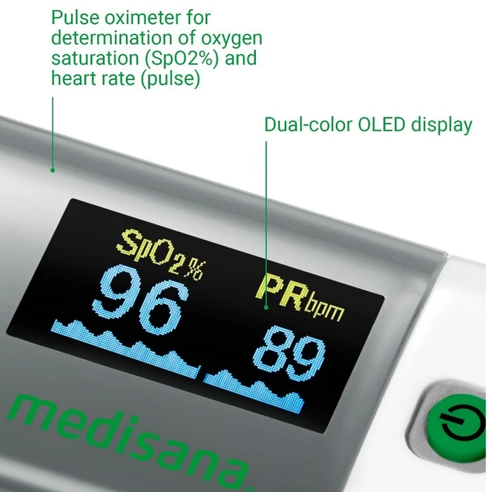 מד סטורציה 250729 דגם Pulse Oximeter PM100 מבית Medisana