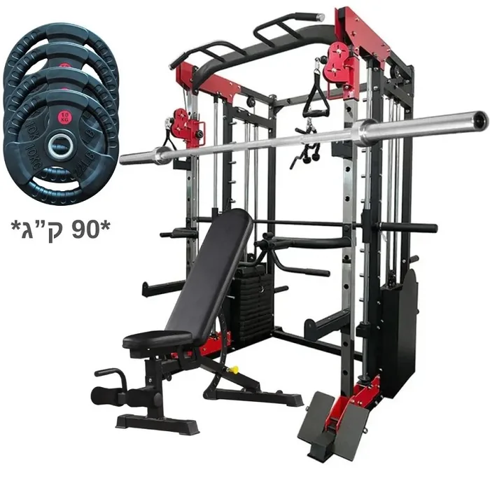 מתקן קומבו משודרג עם משקל מובנה 261567 חדר כושר ביתי מלא מבית CITYSPORT