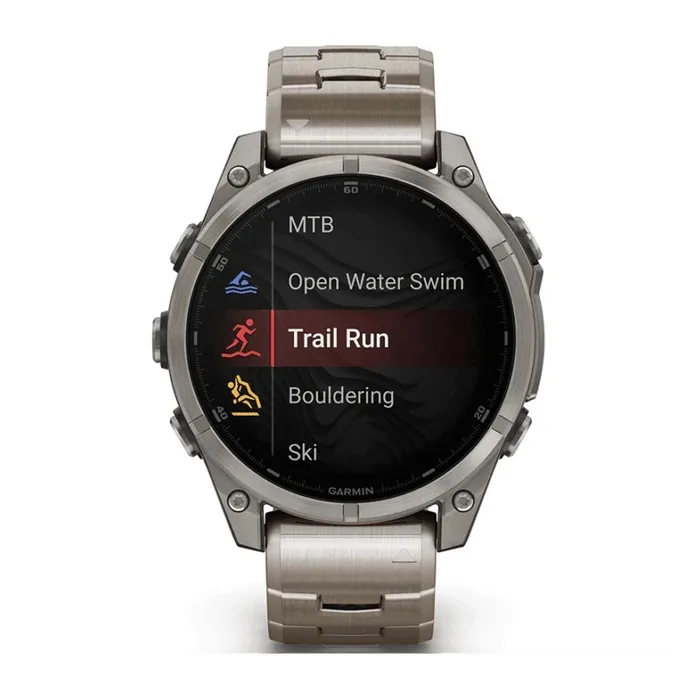 שעון ספורט חכם 261644 דגם f?nix® 8 AMOLED Sapphire TITANIUM בקוטר 47 מ";מ בית GARMIN