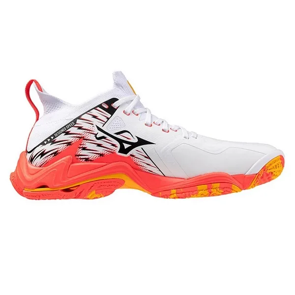 נעלי כדורעף לבוגרים 261786 דגם Wave Lightning Neo 3 MIZUNO בצבע לבן