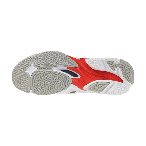 נעלי כדורעף לבוגרים 261790 דגם Wave Wave Lightning Elite MIZUNO בצבע לבן