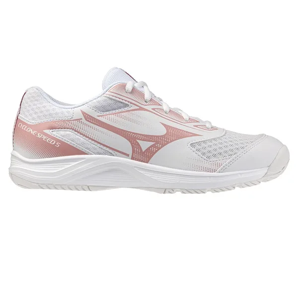 נעלי כדורעף לנשים 261793 דגם Cyclone Speed 5 MIZUNO בצבע לבן