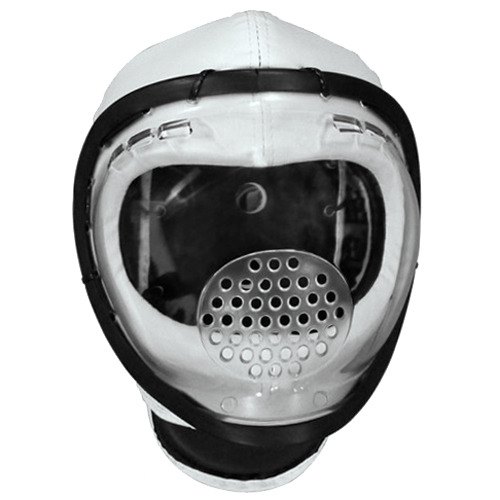 מגן ראש לבן עם מסכה שקופה Wacoku PU L