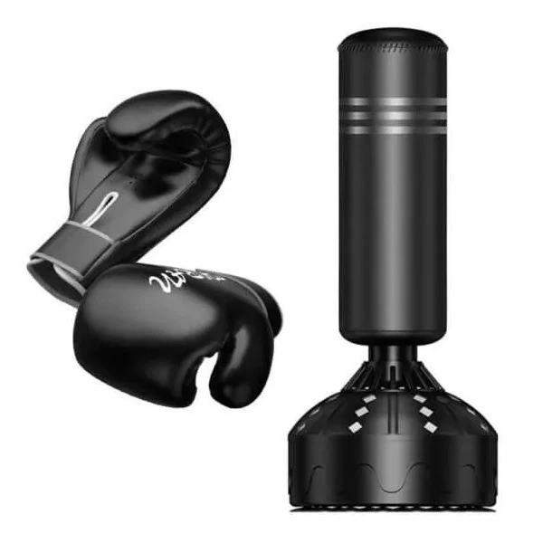 שק איגרוף עומד מקצועי לילדים 242432 עור PU עם בסיס 135 ס”מ כולל זוג כפפות מבית CITYSPORT