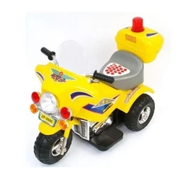 אופנוע ממונע לילדים 250676 בעוצמה 6V דגם משטרה עם צ'קלקה