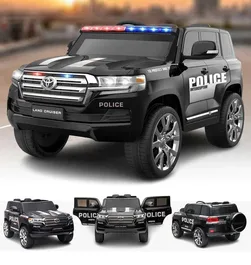 מכונית ממונעת לילדים 261679 בעוצמה 24V דגם משטרה טויוטה לנד קרוזר
