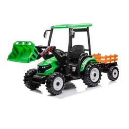 טרקטור ממונע לילדים עם כף ועגלה 261684 בעוצמה 24V כולל שלט